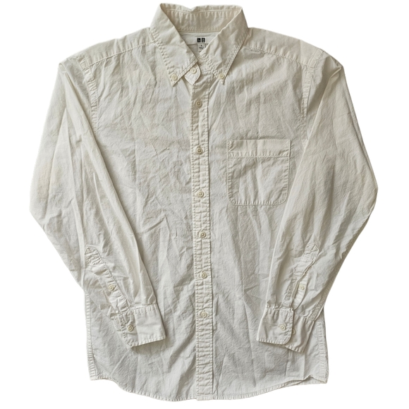 Uniqlo Other - Uniqlo White Men's Button-Down Dress Shirt Size Small No flaws Slim
